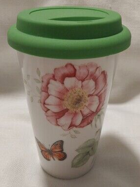 Lenox Butterfly Meadow Porcelain Tumber with Lid